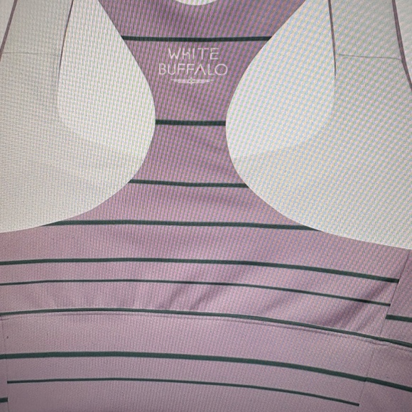 White  buffalo top and leggings in lavender with Lotus flower accents. Size L - Picture 2 of 7